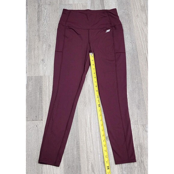 Sketcher Women's Gowalk Hight Waisted Legging Activewear Burgundy Pants Medium - Picture 4 of 9
